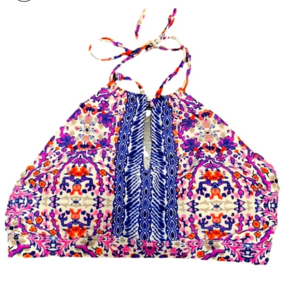 Athleta High Neck bathing suit beach Bikini Top XS - Picture 1 of 4